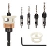 Countersink Drill Bit,4 Piece Plug Cutters for Wood Set,Counter Sink