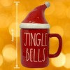 Rae Dunn By Magenta JINGLE BELLS Mug With Santa Hat
