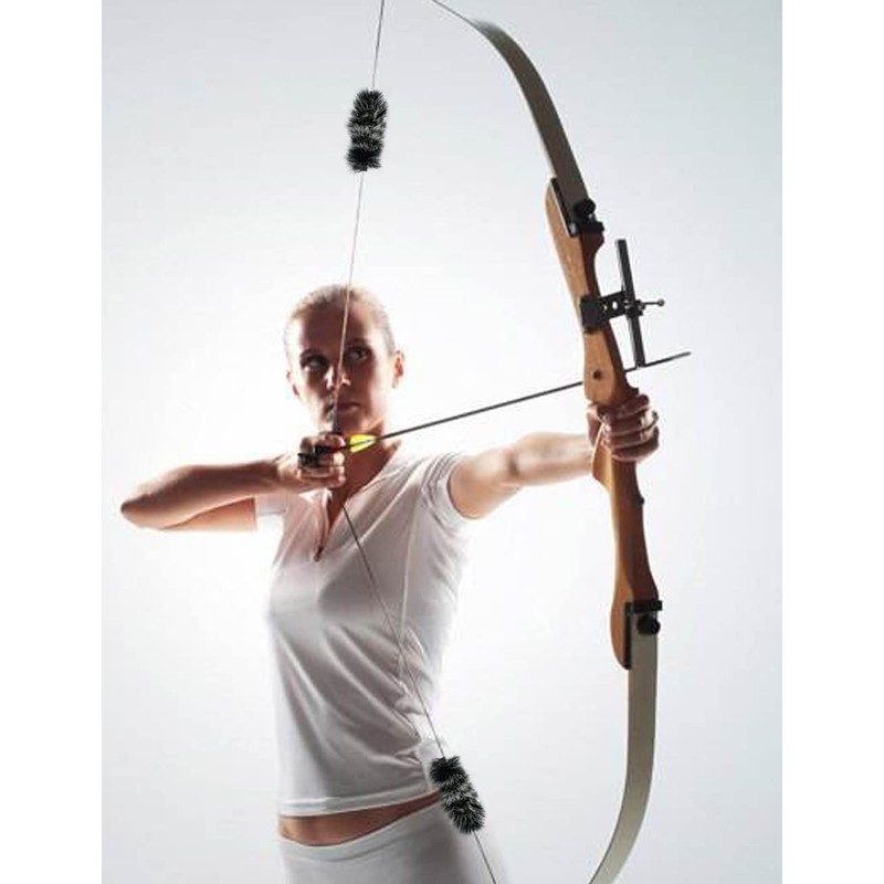 longbowmaker Archery String Silencer Bow Stabilizer Otter Hide Bowstring Silencer