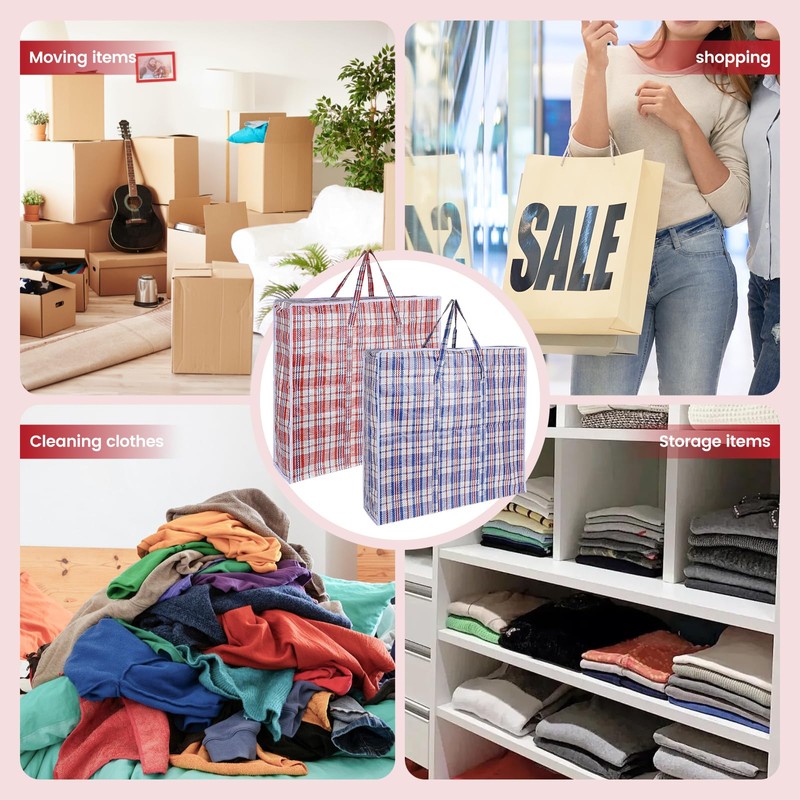 NUTTDOO Laundry and Storage Bag,5 Pack Strong Extra Large Storage