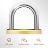 Shackle Length 4 Pack Gold Padlocks, 32mm Wide Stainless Steel