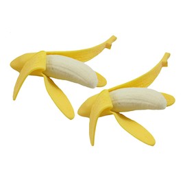 Curious Minds Busy Bags 2 Realistic Stretchy Banana - Sensory, Stress, Squeeze Fidget Toy ADHD Special Needs Soothing