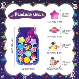 Treela Outer Space Reward Mason Jar for Kids Bulletin Board Reward Chart Galaxy Toddlers Potty Training Mason Jar Positive Behavior Chart for Classroom Decor Responsibility Management Tool Supplies