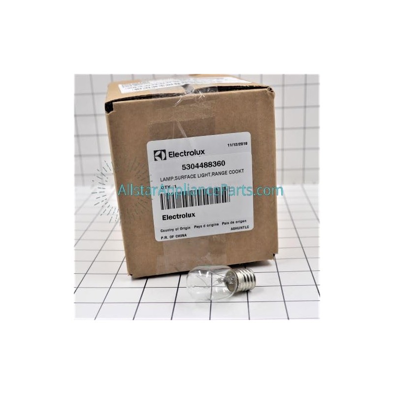 Allstar Appliance Parts 5304488360 Microwave Surface Light Bulb