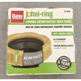 OATEY Johni-Ring, Jumbo Reinforced Wax Ring (31183L)