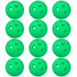 12 Packs 26 Holes Indoor Pickleball Balls for Indoor Court