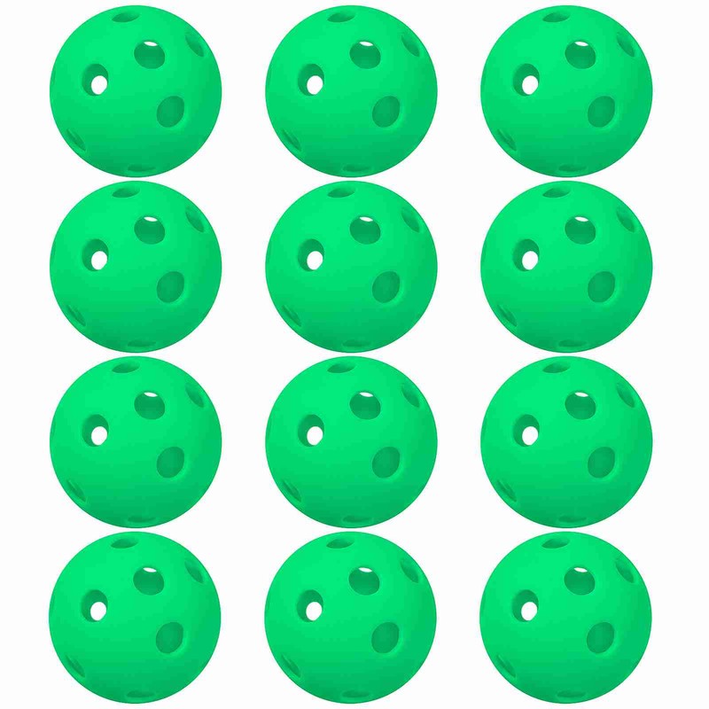 12 Packs 26 Holes Indoor Pickleball Balls for Indoor Court