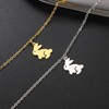TEAMER Adjustable Dainty Cute Rabbit Bracelet Stainless Steel Bunny Jump