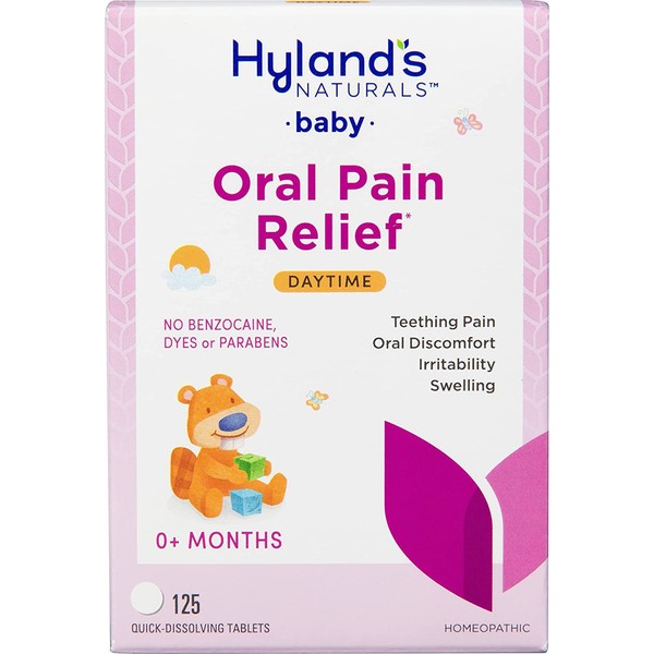 Hyland's Baby Oral Pain Relief Tablets, 125 Count Each (3)3