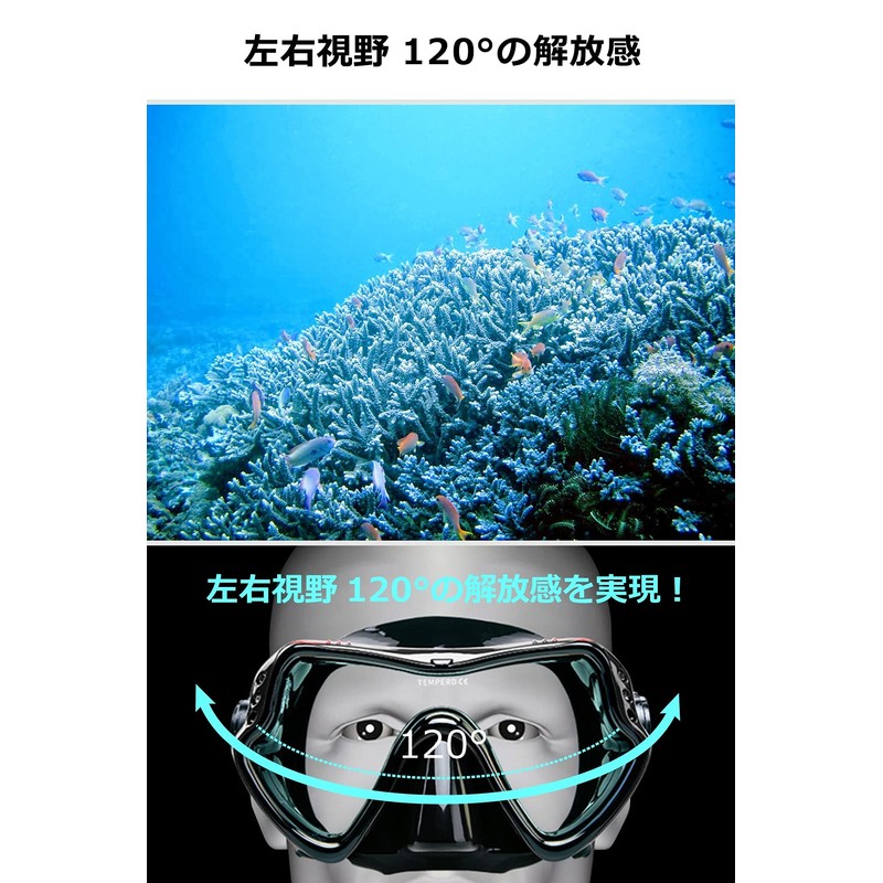 DAYOFF Diving Mask, Wide Field Vision, Snorkeling Mask, Scuba Diving