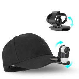 YUULNMOP Rotatable Action Camera Hat Clip Cap Clip for Insta360 GO3/ GO 3S,Vertical and Horizonal Adjustable Clamp Quick Release Mount Backpack Clip Camera Accessory