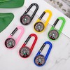 Heveer Compass with Carabiner Hook Compass Keyring Colourful Mini Compass