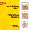 Glad Zipper Food Storage Plastic Bags - Sandwich - 100