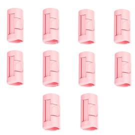SAHENITEANA 10 Piece Sheet Holder with Two-Position Adjustable Sheet Clip to Hold Sheets in Place (10, Pink)
