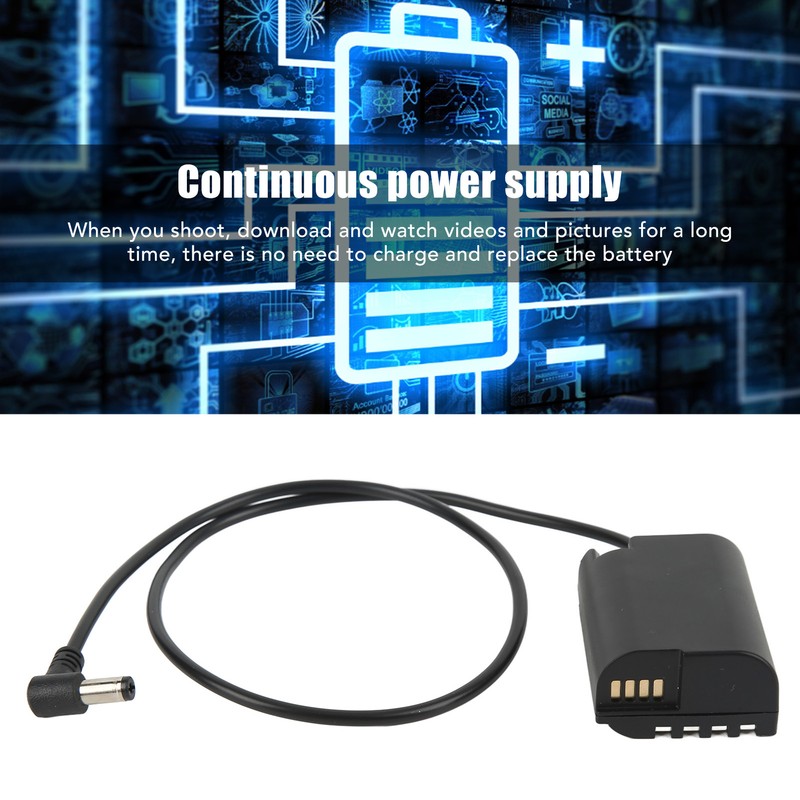 DMW DCC17 Dummy Battery DMW BLK22 DC Coupler 5.5x2.1 for