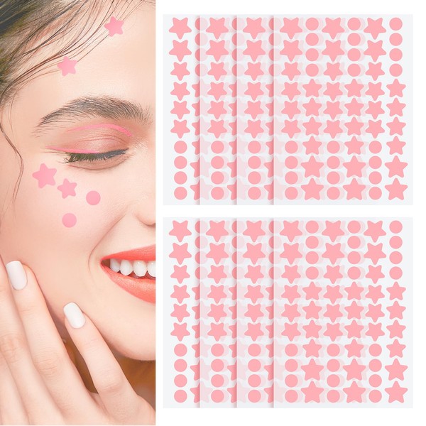 Cute Pink Star Patches For Face, Facial Scar Cover Star