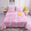 NiuOne 7 Piece Bunny Comforter Set Full Size Cute Rabbit