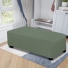 Easy-Going Stretch Ottoman Cover Folding Storage Stool Furniture Protector Soft