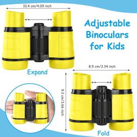 OSDUE Binoculars for Kids Toys Toys Shockproof for Boys and Girls Age 3-7 Years for Bird Watching Hunting Hiking Birthday Gifts (Yellow)