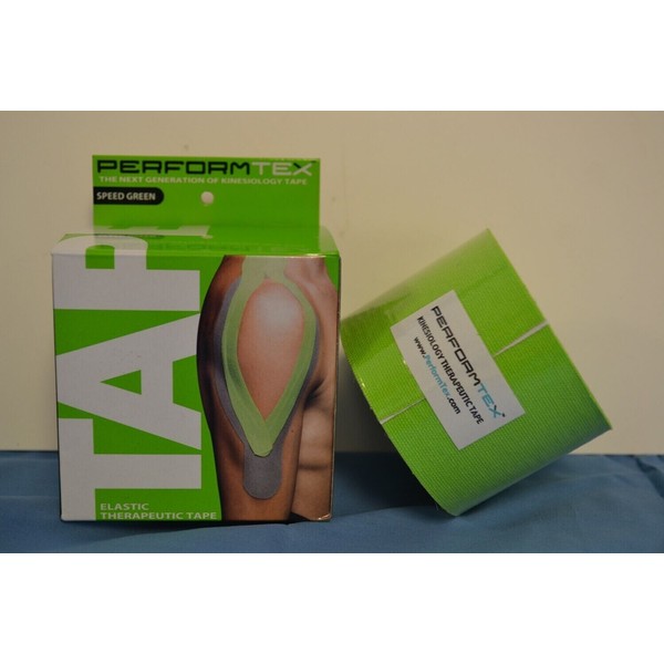 PerformTex Tape - Kinesiology Tex Tape Speed Green 1 Roll of 2 inch tape