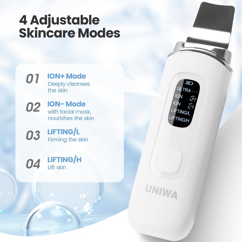 UNIWA Skin Scrubber Face Spatula, Skin Scrubber Pore Cleaner Blackhead