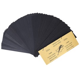 Wet and Dry Sandpaper, Fyvadio 45 Sheet Assorted for Automotive Sanding, Wood Furniture Finishing and Wood Turning Finishing, Grit of 80/120/150/180/240/320/400/600/800/1000/1200/1500/2000/2500/3000 Abrasive Paper Sheet 9 x 3.6 inch