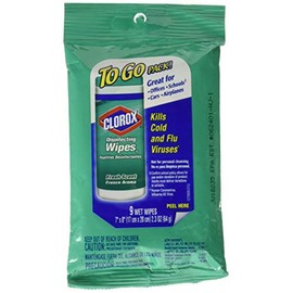 Clorox Disinfecting Wipes to Go Pack, Fresh Scent 9 ct (Pack of 3)
