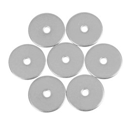 X AUTOHAUX 55pcs M4 x 25mm x 1.5mm Stainless Steel Flat Washer Car Fastener Sealing Gaskets