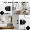 goldenwarm Black Door Knobs, Matte Black Privacy Door Knob Interior,