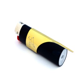Kasher’s Zodiac Leo Lighter Tool with Lighter - Lightweight & Multipurpose Accessory for Lighters - Suitable to use as Pipe Cleaner, Cutter, etc (with Lighter, Gold Leo)