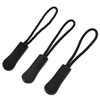 Zipper Pulls- Bskifnn 10pcs Black Nylon Cord Zipper Pulls Fits/Zipper
