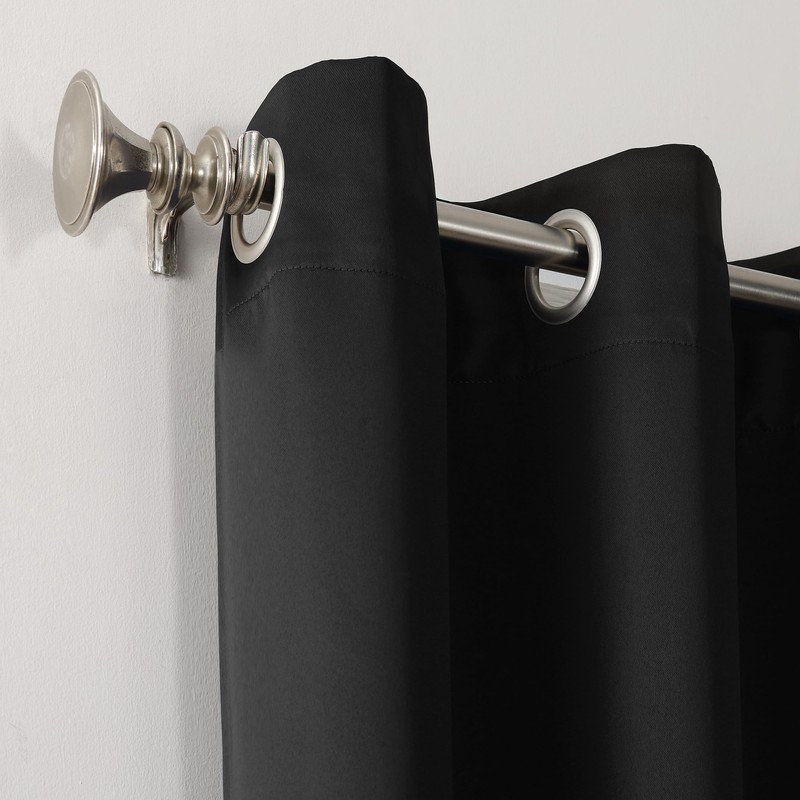 Sun Zero Easton Energy Saving Blackout Grommet Curtain Panel, 40"