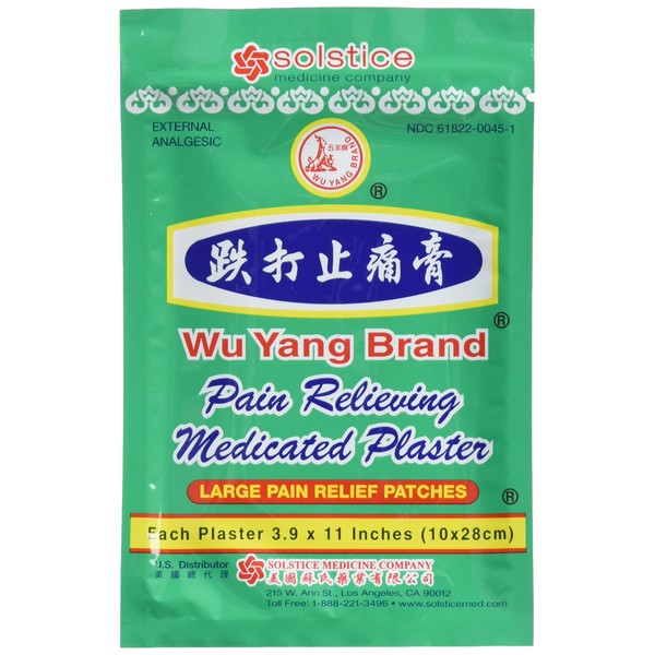 SOLSTICE MEDICINE COMPANY Wu Yang Pain Relief Herbal Patch, 0.02 Pound