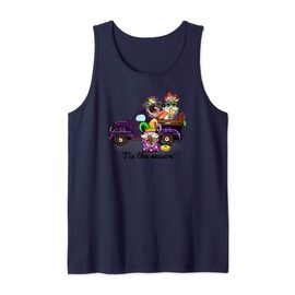 Mardi Gras Tis The Season Party Bead Throw Festival Parade Tank Top