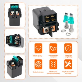 AHL Starter Solenoid Relay Compatible with Honda VT1100 VTX1300 CB750 1000