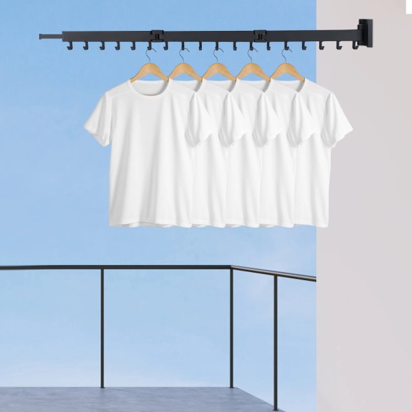 GDRASUYA10 Wall Mounted Clothes Drying Rack Laundry Holder Shelf Folding