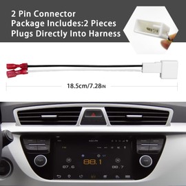 2pcs 72-8104 Speaker Adapter Wire Harness, Car Front and Rear Door Speaker Wire Harness Adapter Plug Replacement for Toyota Tacoma Tundra Scion Pontiac Corolla Camry 4 Runner