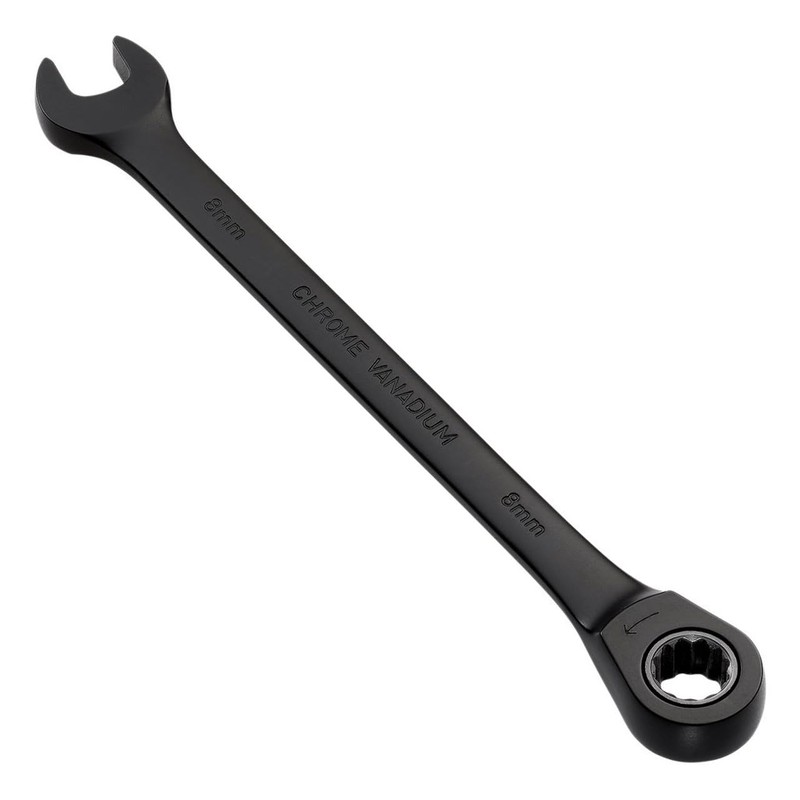 Draper 03879 Expert HI-TORQ Metric Ratchet Combination Spanner, 8mm, Black