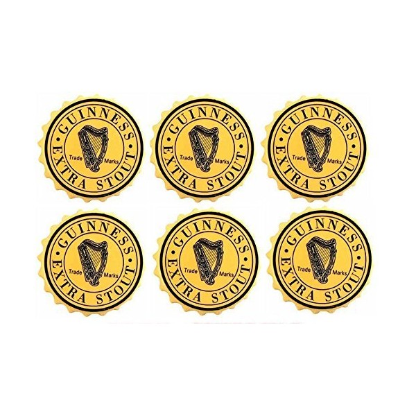 Guinness Extra Stout Rubber Bar Coasters Spill Mats set of