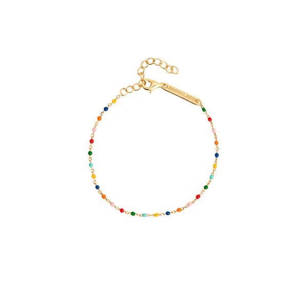 SINGULARU - Enamel bracelet with dots and colours - Bracelet