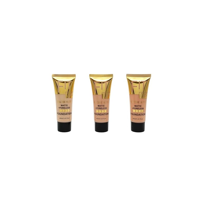 Bases de maquillaje liquida Matte Profesional 24 pzas, Resistente al