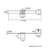 Sliding Glass Door Ratchet Lock with Chrome Finish, Keyed Alike