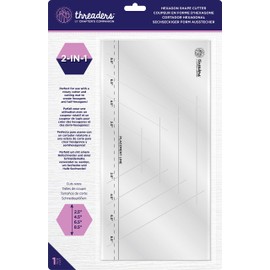 Crafter's Companion TH-1585 Threaders Shaper Cutter Geometric Half Hexagon, One Colour, One Size
