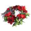 Artificial Garland Red Geranium Garland Spring Summer Front Door Wall