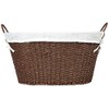 Household Essentials ML-7067 Paper Rope Wicker Laundry Basket with Handles