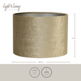 Lamp Cap Light and Living Gemstone Brons