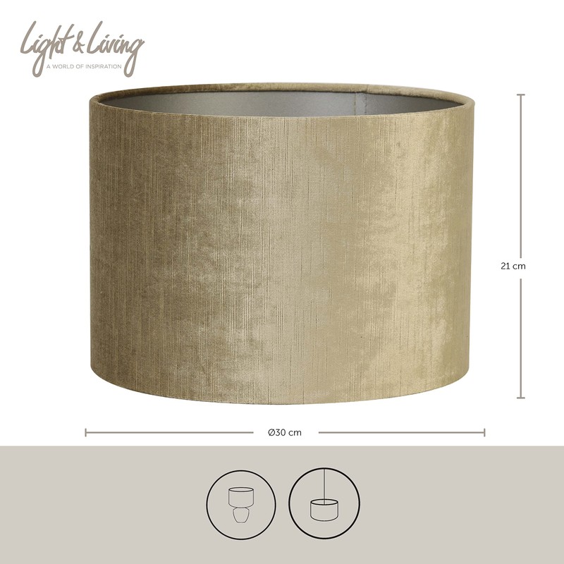 Lamp Cap Light and Living Gemstone Brons