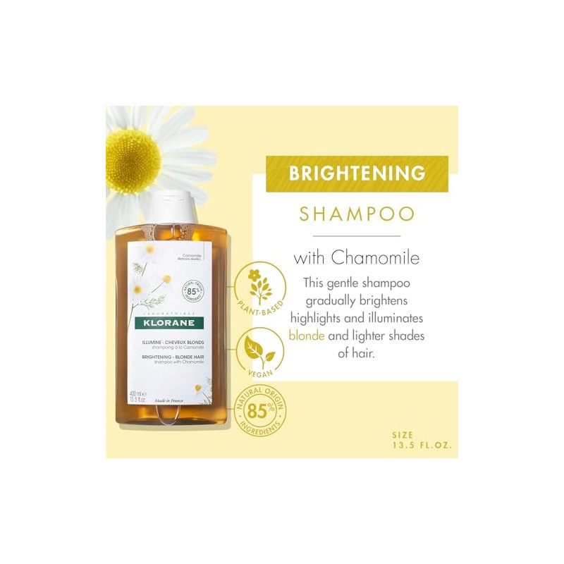 Chamomile Shampoo Cleanses and Brightens to 400 mlChamomile Shampoo Cleanses