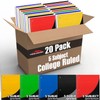 Trail maker (20 Pack) Bulk 5 Subject Notebooks College Ruled