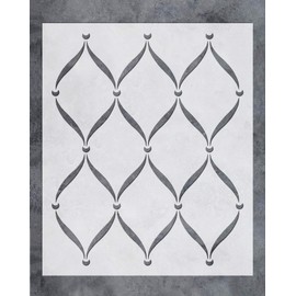 GSS Designs Wall Stencil - Large Trellis Stencil (20x24 Inch) for Painting on Wall Furniture Floor Fabric Stencils -Reusable Template for Wall Decals & Wallpaper & Wall Decor (SL-043)